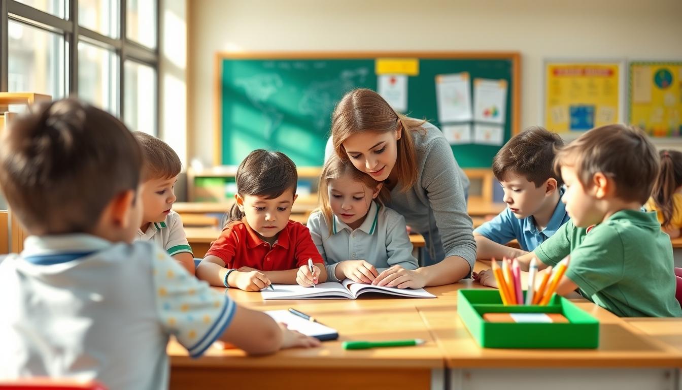 Students working in research laboratory