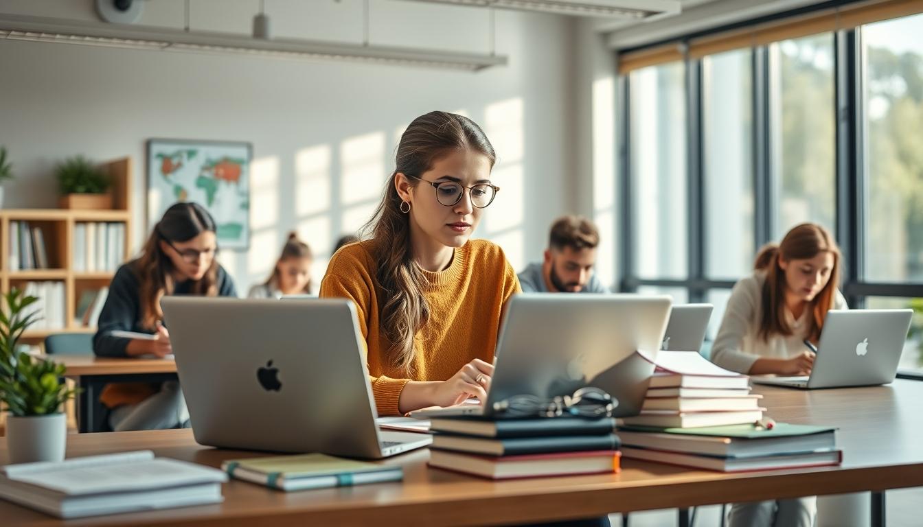 University campus and academic environment in Rome